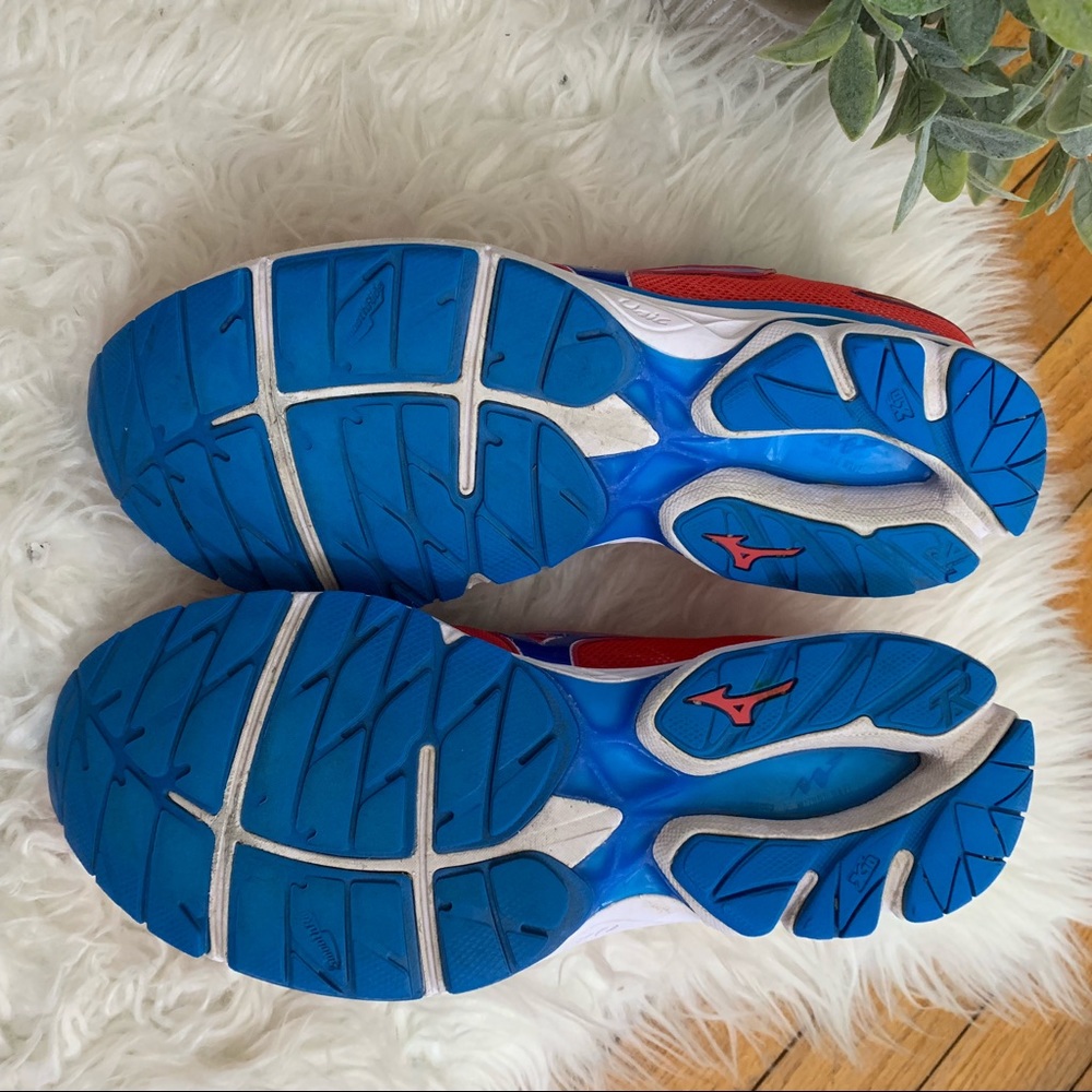 Mizuno Wave Rider 20 Trail Running Shoes Pink Blue - Picture 6 of 8